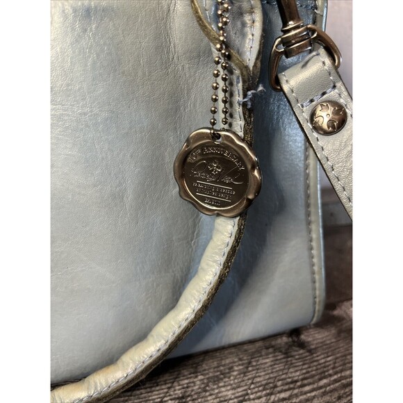 Patricia Nash Women's SMALL PARIS SATCHEL Slate Blue Preowned - Picture 5 of 15